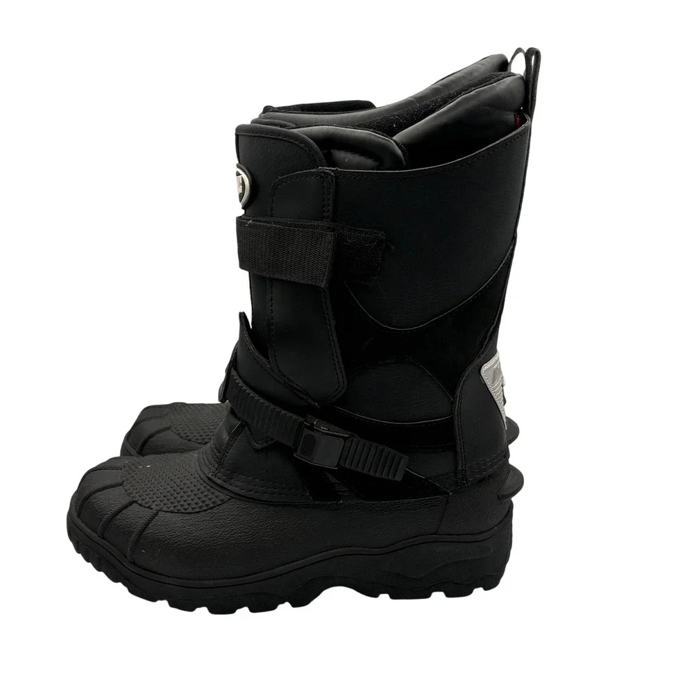 HJC Snowmobile Boots Mens 9 Black Excellent Thinsulate Insulated Waterproof